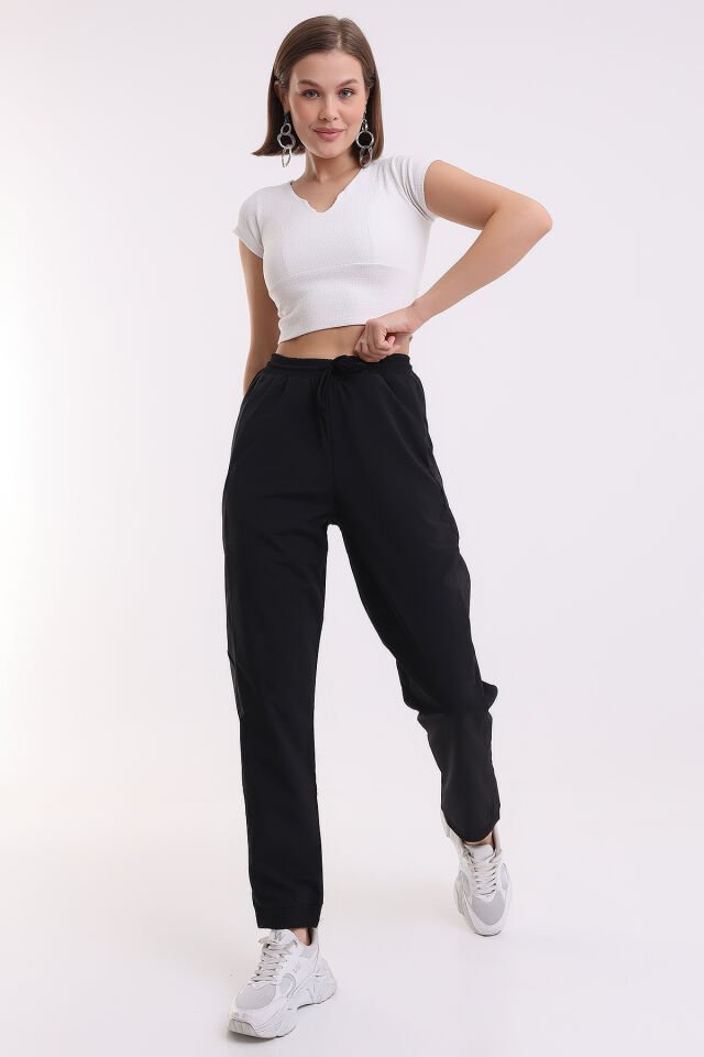 EŞOFMAN ALTI LİKRALI CABRİO KUMAŞ /UNİSEX /  LYCRA TRACK PANTS CONVERTIBLE FABRIC FOR WOMEN AND MEN xxl - SİYAH