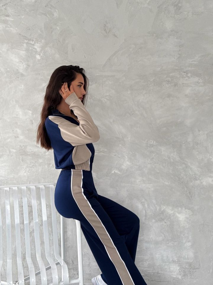 KADIN EŞOFMAN TAKIMI MODAL KUMAŞ OYS /  WOMEN TRACKSUIT MODAL FABRIC OYS xs - LACİVERT